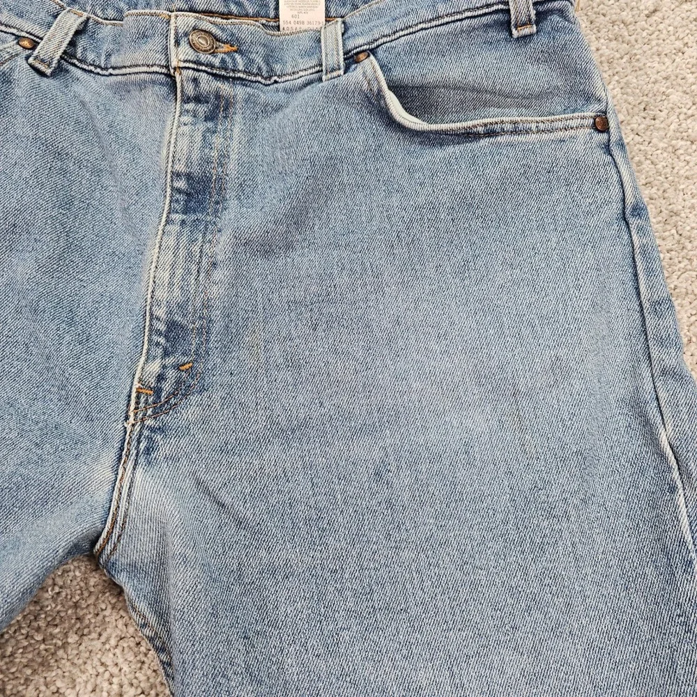 Vintage 1998 Levis Flex Jeans Mens W40 L32 Medium Wash Straight Leg Cotton Blend